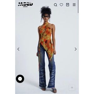Jaded London “After Hours Lace Up Jeans”
